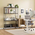 Scaffalatura in acciaio a 4 ripiani HOME di Seville Classics con fodere per ripiani, 36 L x 14 P x 56,5 H