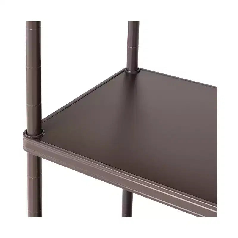 Scaffalatura in acciaio a 4 ripiani HOME di Seville Classics con fodere per ripiani, 36 L x 14 P x 56,5 H