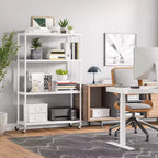Scaffalatura in acciaio a 4 ripiani HOME di Seville Classics con fodere per ripiani, 36 L x 14 P x 56,5 H