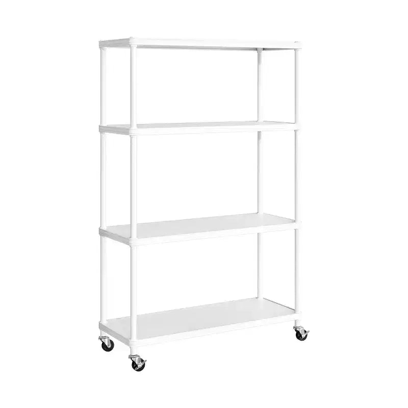 Scaffalatura in acciaio a 4 ripiani HOME di Seville Classics con fodere per ripiani, 36 L x 14 P x 56,5 H