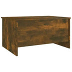 Tavolino da Salotto in Legno Ingegnerizzato Quercia Fumé 80 x 55,5 x 41,5 cm