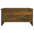 Tavolino da Salotto in Legno Ingegnerizzato Quercia Fumé 80 x 55,5 x 41,5 cm