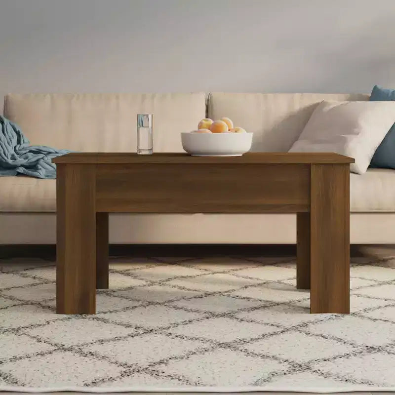 Tavolino Caffè Rovere Marrone Legno Composito 101 x 49 x 52 cm