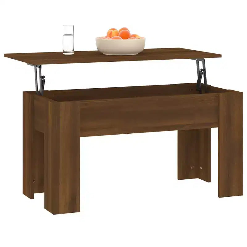 Tavolino Caffè Rovere Marrone Legno Composito 101 x 49 x 52 cm