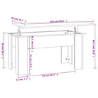 Tavolino Caffè Rovere Marrone Legno Composito 101 x 49 x 52 cm
