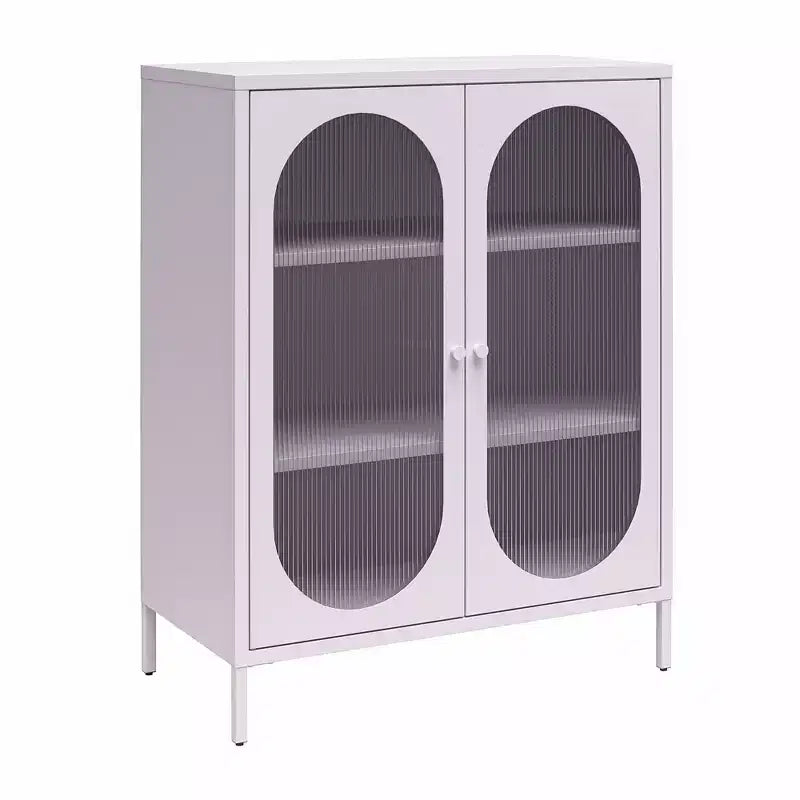 Mobile pensile GDFStudio Dalton Modern 40 in metallo e vetro con 2 ante