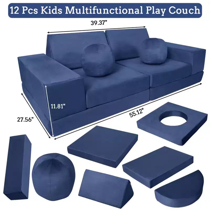 Divano da gioco componibile per bambini 12 pezzi Divano componibile per bambini per sala giochi e camera da letto