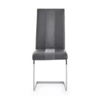 HomeStock Dining Chair Grey with Stripe