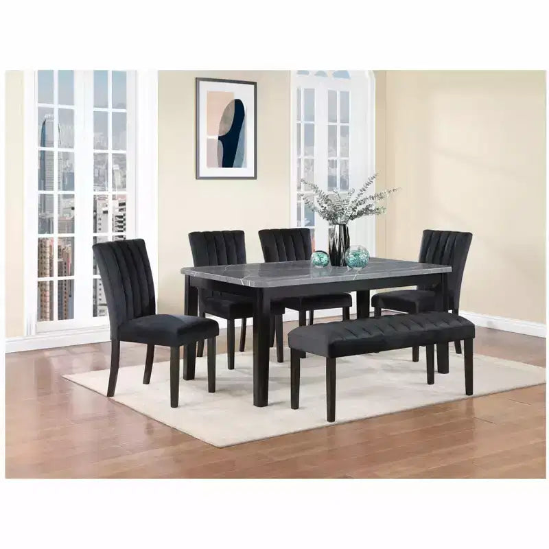 Sedia da pranzo nera HomeStock D8685