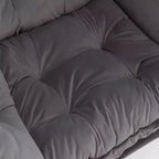 Poltrona reclinabile moderna Okak con poggiapiedi pouf, comoda sedia per il tempo libero per soggiorni, aree relax