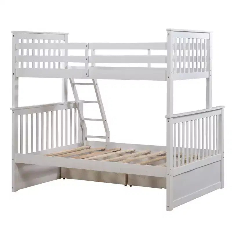 Okak 76IN Letto a Castello a una Piazza e Mezza con Cassetti Contenitore, Letti a Castello per Bambini con Ringhiera di Sicurezza e Scaletta, Strutture Letto per Soggiorno, Camera dei Bambini