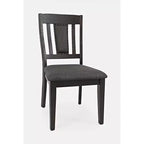 Jofran, Sedia da pranzo imbottita con schienale a doghe American Rustics con borchie decorative (set di 2)