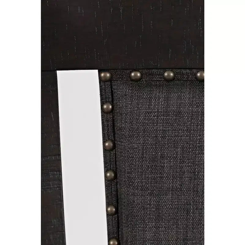 Jofran, Sedia da pranzo imbottita con schienale a doghe American Rustics con borchie decorative (set di 2)