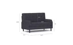 Zevemomo Letto Divano Futon, Divano Letto Estraibile, Convertibile con Schienale Regolabile, Rivestimento in Tessuto Vellutato a 2 Posti per Soggiorno, Camera da Letto - Grigio