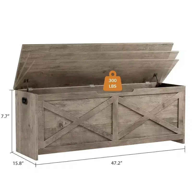 Baule portagiochi, Panca portagiochi in legno con cerniere, Facile da montare, Grande baule portagiochi, Contenitore per giocattoli per ingresso, soggiorno, camera da letto