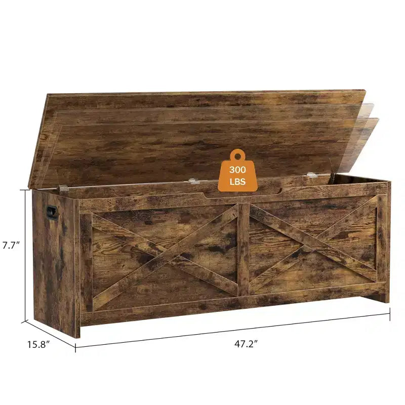 Baule portagiochi, Panca portagiochi in legno con cerniere, Facile da montare, Grande baule portagiochi, Contenitore per giocattoli per ingresso, soggiorno, camera da letto