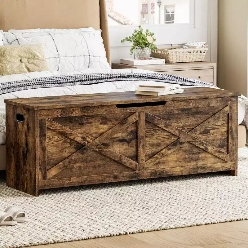 Baule portagiochi, Panca portagiochi in legno con cerniere, Facile da montare, Grande baule portagiochi, Contenitore per giocattoli per ingresso, soggiorno, camera da letto