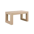 Homy Casa 63 Tavolo da Pranzo Rettangolare con Base Solida, Quercia Naturale, 4-6 Posti