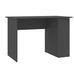 Scrivania moderna rettangolare in legno composito grigio di medie dimensioni