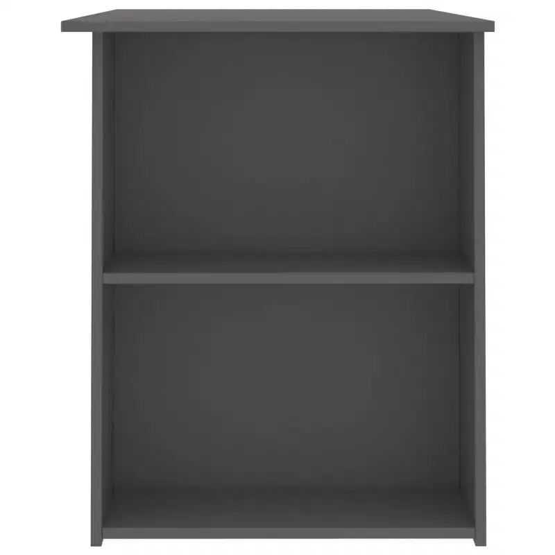 Scrivania moderna rettangolare in legno composito grigio di medie dimensioni