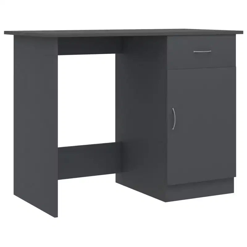 Scrivania grigia 100x50x76 cm in legno composito