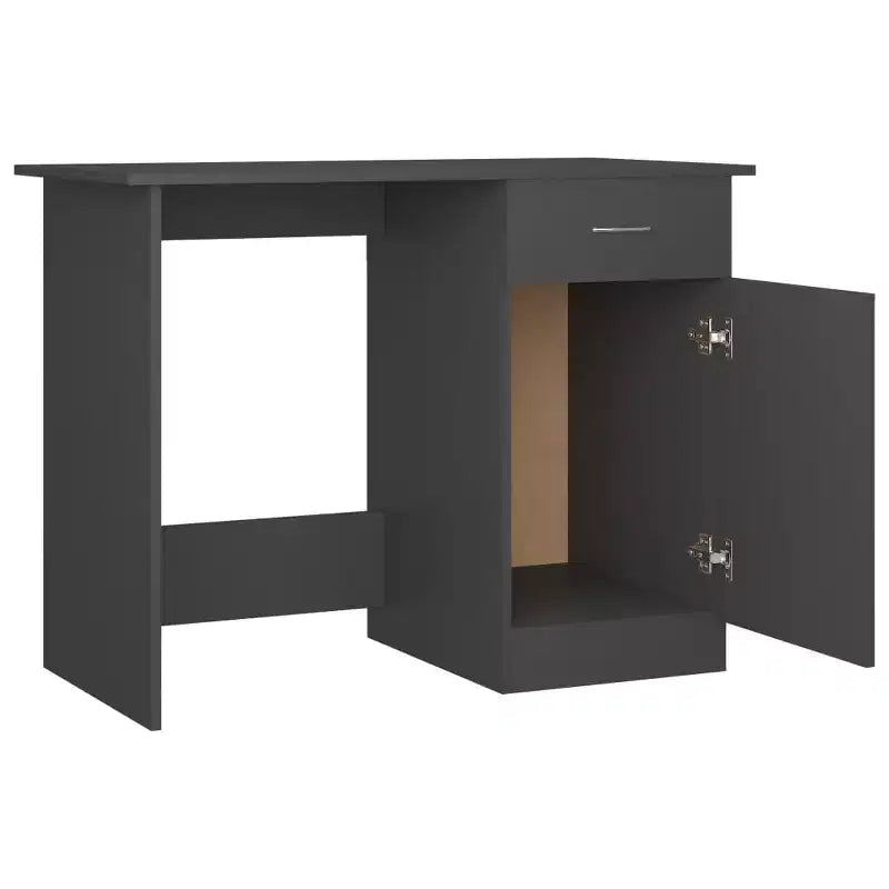 Scrivania grigia 100x50x76 cm in legno composito