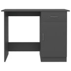 Scrivania grigia 100x50x76 cm in legno composito