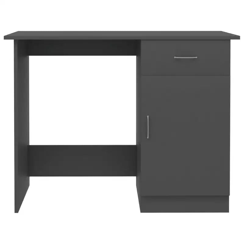 Scrivania grigia 100x50x76 cm in legno composito