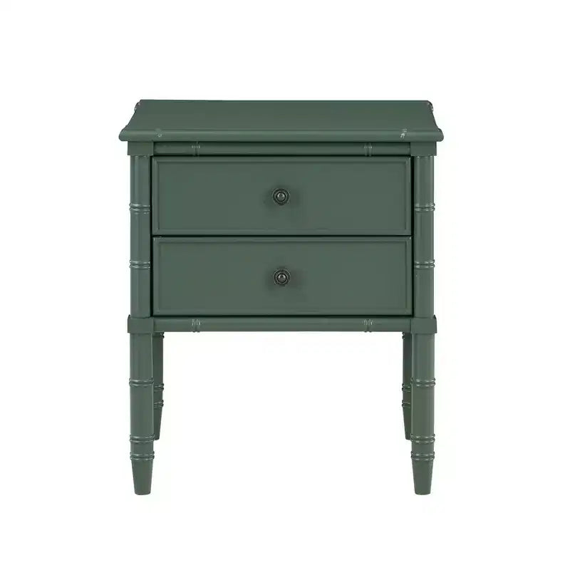 GDFStudio Emmett comodino con 2 cassetti, moderno di metà secolo, 56 cm