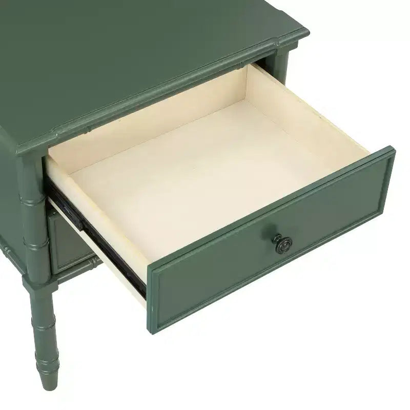 GDFStudio Emmett comodino con 2 cassetti, moderno di metà secolo, 56 cm