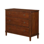 Cassettiera Callen rustica GDFStudio in legno di acacia con 3 cassetti, 42 pollici