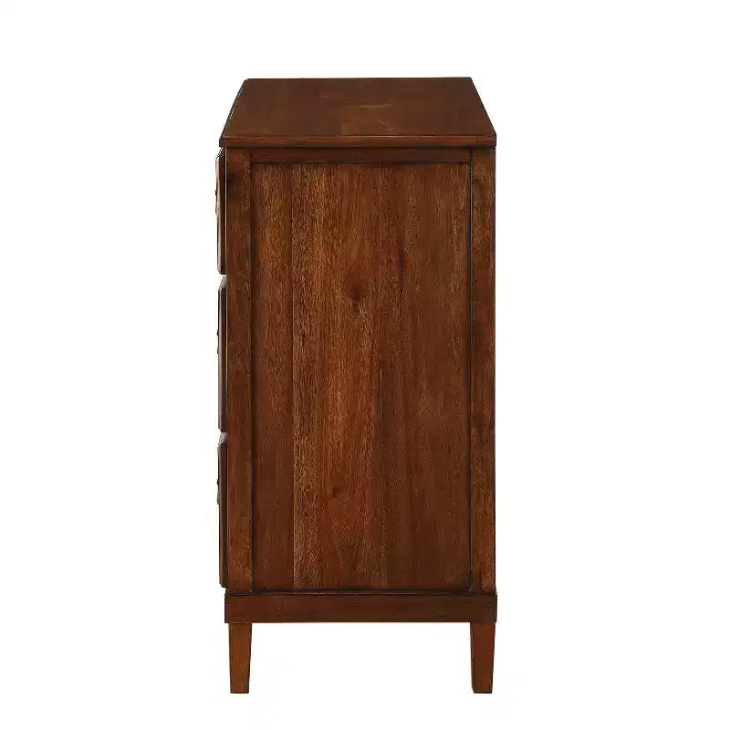 Cassettiera Callen rustica GDFStudio in legno di acacia con 3 cassetti, 42 pollici