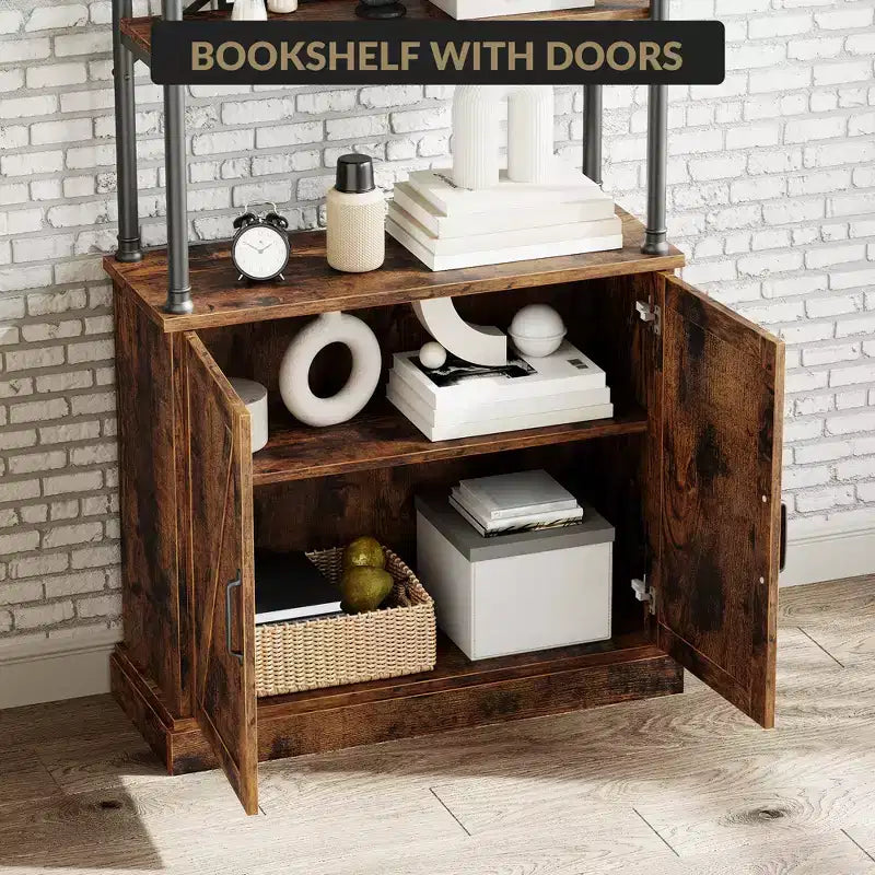 Libreria moderna con cassetti, scaffale portaoggetti, libreria alta in piedi, struttura in metallo, grandi espositori per camera da letto, soggiorno