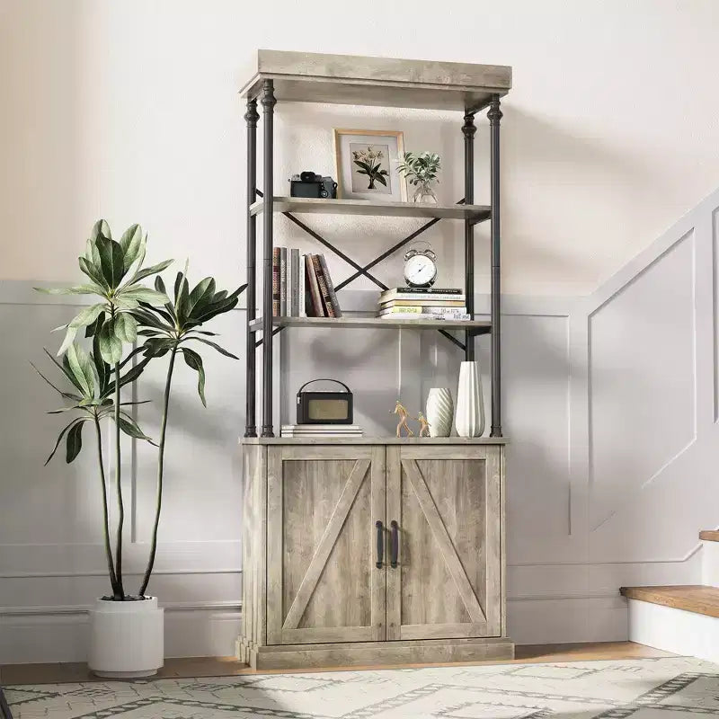 Libreria moderna con cassetti, scaffale portaoggetti, libreria alta in piedi, struttura in metallo, grandi espositori per camera da letto, soggiorno