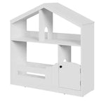 Libreria in legno per bambini con luce a sensore di movimento, organizer porta-giocattoli per bambini, libreria in stile casa delle bambole per sala giochi, camera da letto e cameretta