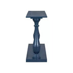 Okak 63IN Tavolo da Ingresso Vintage con Impiallacciatura in Pino, Consolle con Eleganti Gambe Affusolate e Ripiano Aperto, Tavolo da Corridoio per Soggiorno, Blu