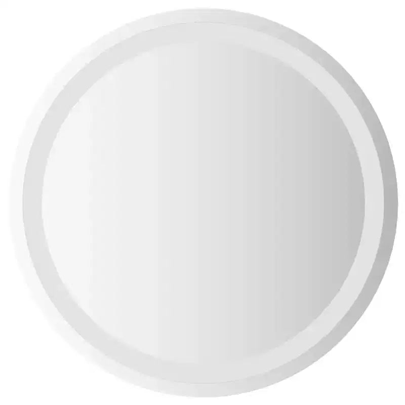 Specchio da bagno a LED in vetro 19,7 pollici di diametro, rotondo moderno