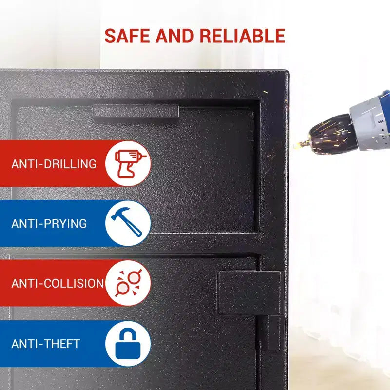 Cassaforte a Goccia Resistente, Cassaforte Digitale per Contanti