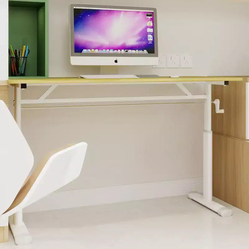 Scrivania lunga regolabile in altezza Okak 47,24 pollici, scrivania per computer con design multiuso, scrivania per soggiorno, ufficio, aula