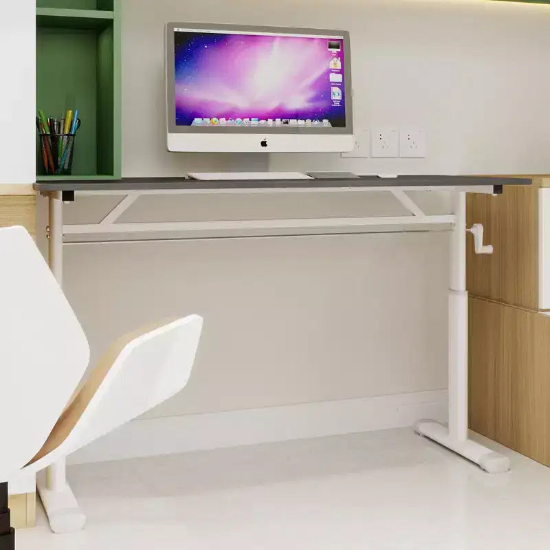 Scrivania lunga regolabile in altezza Okak 47,24 pollici, scrivania per computer con design multiuso, scrivania per soggiorno, ufficio, aula
