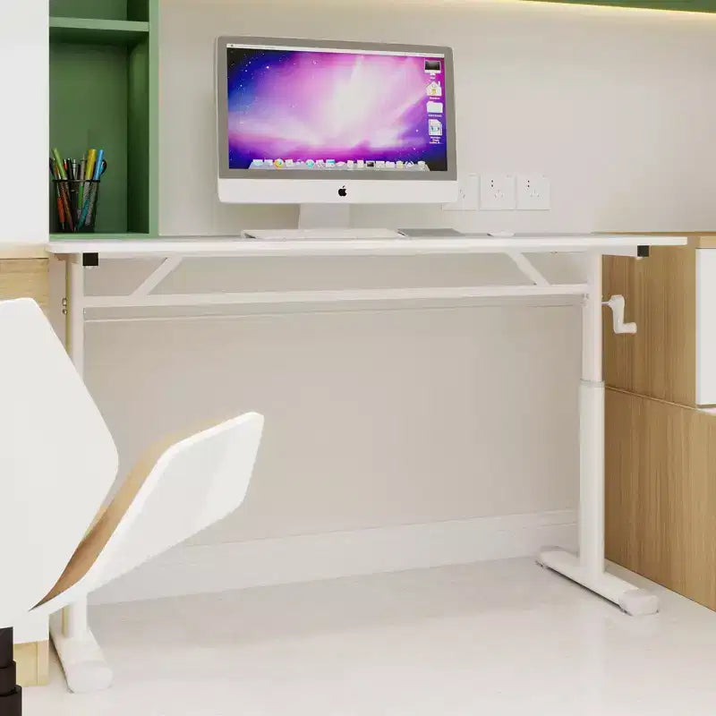 Scrivania lunga regolabile in altezza Okak 47,24 pollici, scrivania per computer con design multiuso, scrivania per soggiorno, ufficio, aula