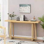 Okak 59.84IN Tavolo rettangolare da ingresso minimalista, Consolle con gambe dal design unico e piano spesso, Tavolino d'appoggio per foyer, esterni