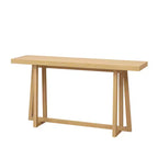 Okak 59.84IN Tavolo rettangolare da ingresso minimalista, Consolle con gambe dal design unico e piano spesso, Tavolino d'appoggio per foyer, esterni