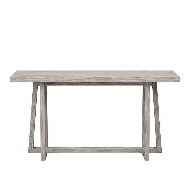 Okak 59.84IN Tavolo rettangolare da ingresso minimalista, Consolle con gambe dal design unico e piano spesso, Tavolino d'appoggio per foyer, esterni