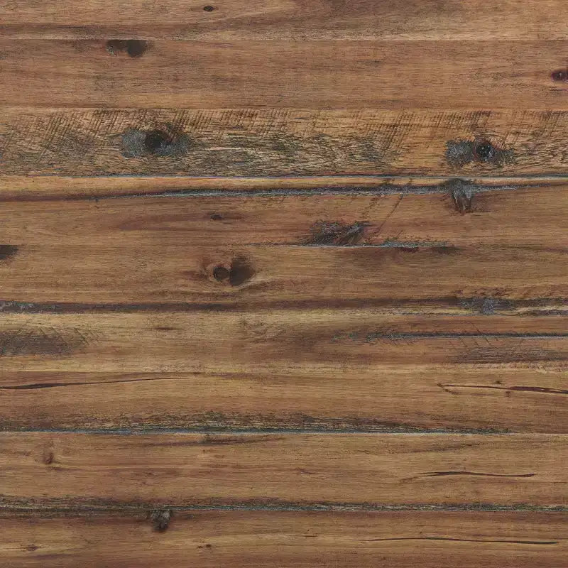 Alaterre Furniture Scrivania da Ufficio Claremont Rustico Legno e Metallo, Finitura Venatura del Legno Naturale con Due Cassetti Laterali, Ideale per Ufficio Domestico e Sala Studio