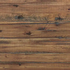 Alaterre Furniture Scrivania da Ufficio Claremont Rustico Legno e Metallo, Finitura Venatura del Legno Naturale con Due Cassetti Laterali, Ideale per Ufficio Domestico e Sala Studio