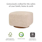 Pouf con base a dondolo Kiwi Babyletto
