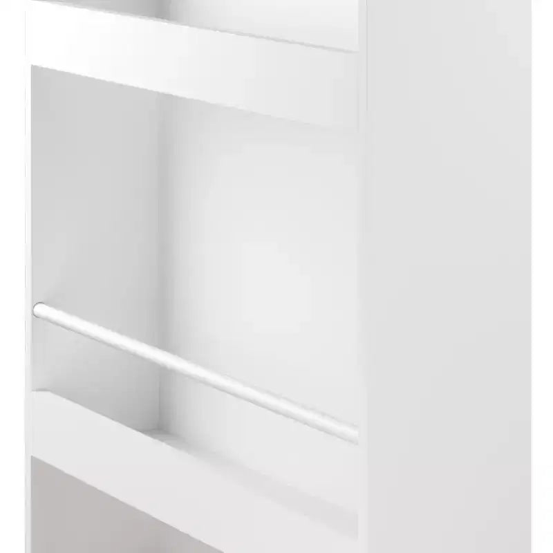 Libreria per bambini con 3 ripiani espositivi frontali, espositore portariviste, bianca - ModernLuxe