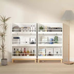Libreria per bambini con 3 ripiani espositivi frontali, espositore portariviste, bianca - ModernLuxe