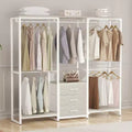 Besiost Clothing Rack with Fabric Drawers, Freestanding Closet Organizer System